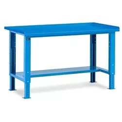 Banco Work Up piano in acciaio mm.1507x705x740/1110H - Blu RAL5012
